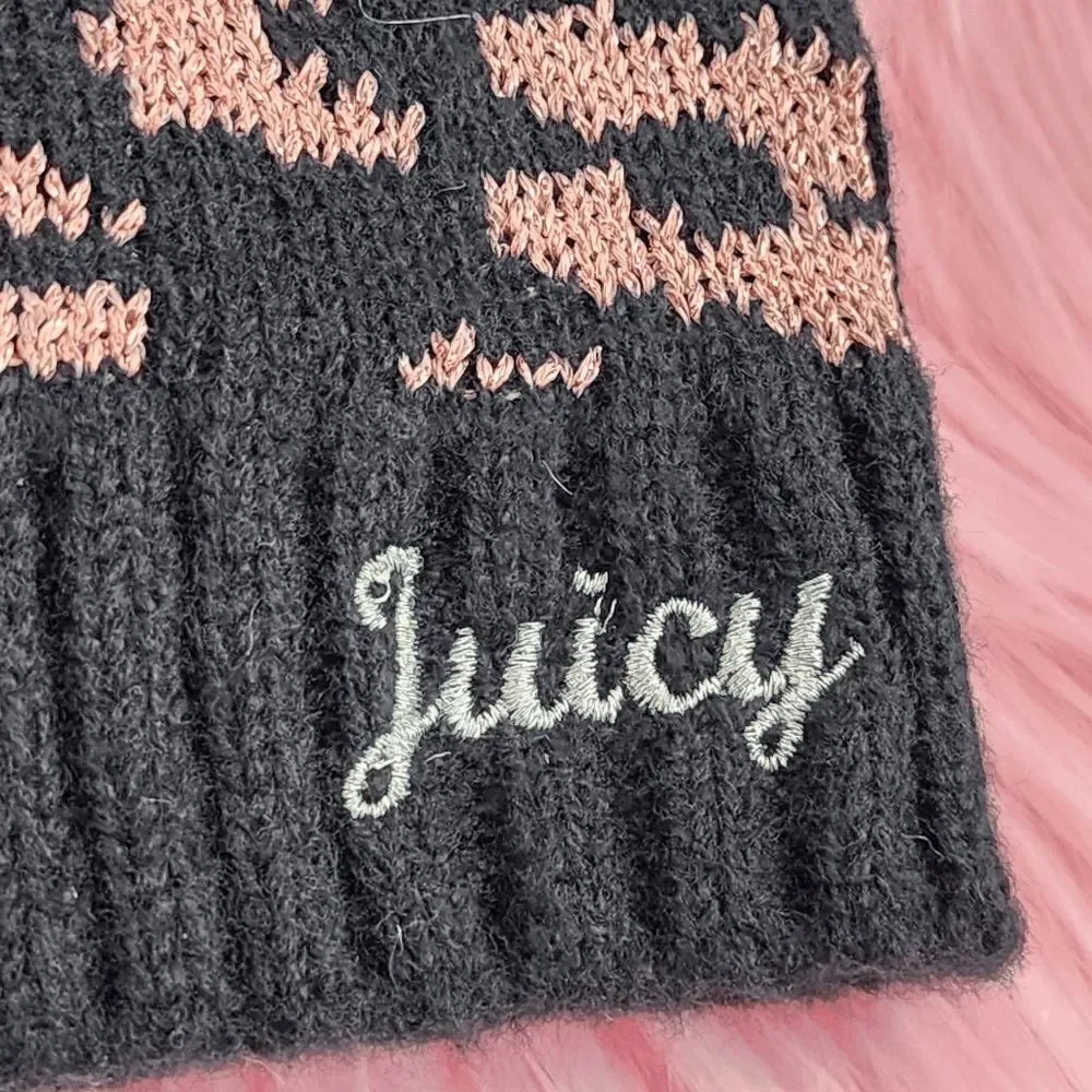 NWT {Juicy Couture} 2 Pieces Gift Set Knit Hat and Magic Gloves NWT